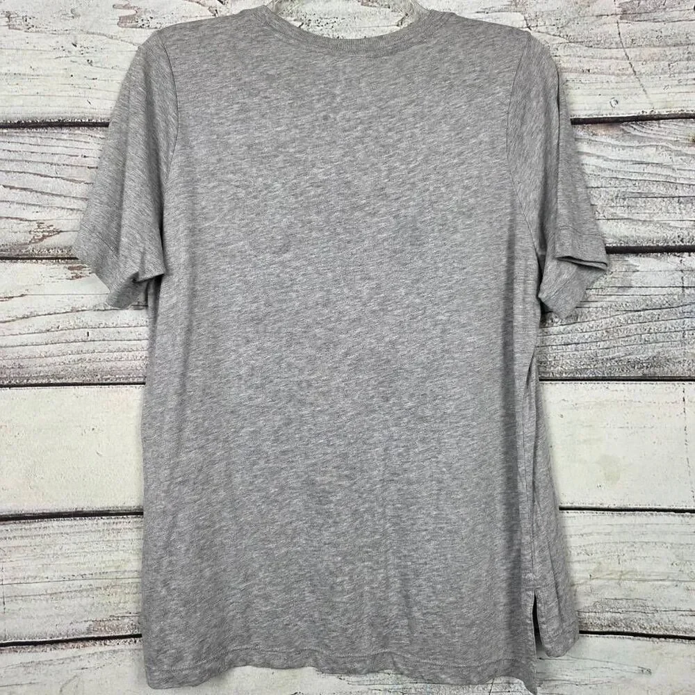 Nike Womens Medium Gray Logo Graphic Short Sleeve Tee - Picture 3 of 7